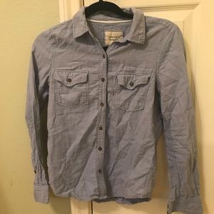 Forever 21 blue button up